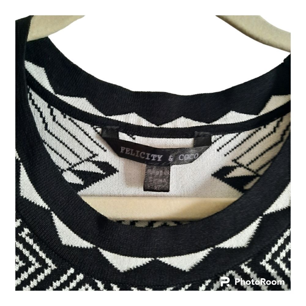 Felicity & Coco Geometric Print Sweater Dress - Picture 2 of 3